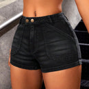 ICON Shorts De Mezclilla Ajustados Para Mujer