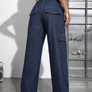 EZwear Pantalones Jeans Para Mujer De Pierna Recta