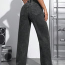 PETITE Pantalones Jeans De Mujer Con Bolsillos
