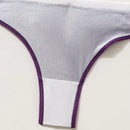 Fondo De Bikini Tanga Con Bloque De Color Para Mujer