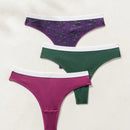 Fondo De Bikini Tanga Con Bloque De Color Para Mujer