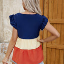 LUNE Camisa Con Mangas Voladoras Y Bloques De Color