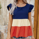 LUNE Camisa Con Mangas Voladoras Y Bloques De Color