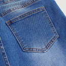 MOD Pantalones Cortos De Mezclilla Para Mujer Con Bolsillo Inclinado Lavado Con Agua
