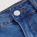 MOD Pantalones Cortos De Mezclilla Para Mujer Con Bolsillo Inclinado Lavado Con Agua