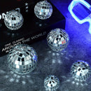 [Espejo Colgante de Vidrio Plateado] Adornos de Espejo Colgante de Vidrio Plateado Mini - 20 pzas Reflectantes con Cuerda - Tamaños Diferentes (2.4 Pulgadas, 2 Pulgadas, 1.6 Pulgadas, 1.2 Pulgadas) Decoración de Mardi Gras