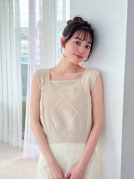 FRIFUL Chaleco Tejido Solido De Color Para Mujer