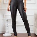 Essnce Pantalones ajustados de para mujer con cintura alta de color liso