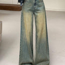 DAZY Jeans De Mezclilla Para Mujer Encaje Holgado Retro