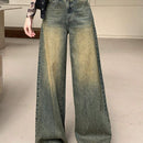 DAZY Jeans De Mezclilla Para Mujer Encaje Holgado Retro