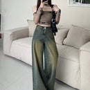 DAZY Jeans De Mezclilla Para Mujer Encaje Holgado Retro