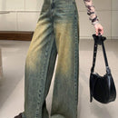 DAZY Jeans De Mezclilla Para Mujer Encaje Holgado Retro
