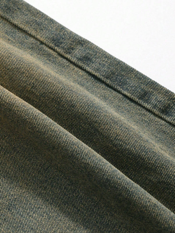 DAZY Jeans De Mezclilla Para Mujer Encaje Holgado Retro