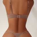 Conjunto De Lenceria De Mujer (sujetador Y Tanga Sin Costuras)