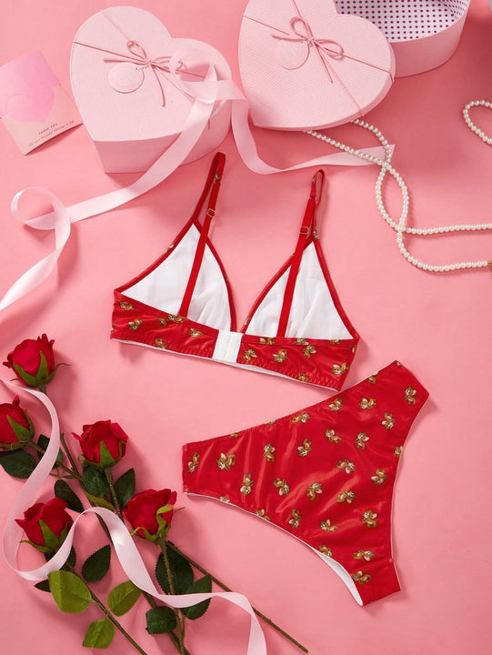 TOM & JERRY X  Conjunto de sujetador comodo inalambrico con diseno de dibujos animados