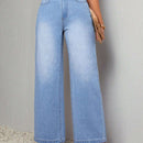 LUNE Pantalones Jeans Casuales De Pierna Recta