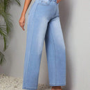 LUNE Pantalones Jeans Casuales De Pierna Recta
