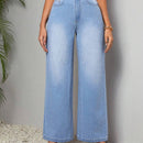LUNE Pantalones Jeans Casuales De Pierna Recta