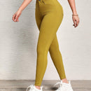 SXY Pantalones sencillos y casuales para mujer de color liso con cierre de cremallera y ajuste cenido