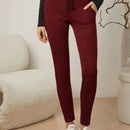Essnce Pantalones Largos Para Mujeres De Cintura Ajustada Con Cordon