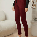 Essnce Pantalones Largos Para Mujeres De Cintura Ajustada Con Cordon