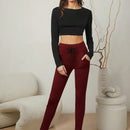 Essnce Pantalones Largos Para Mujeres De Cintura Ajustada Con Cordon