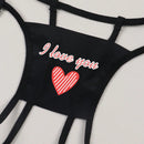 Panties Sexys Para Mujer Con Estampado Y Abertura, Liguero Para El Muslo, Delgado Y Comodo