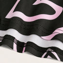 Essnce 3 Piezas/set Pantalones Cortos Impresos Con Estampado De Corazon Y Cuadros Para Mujer
