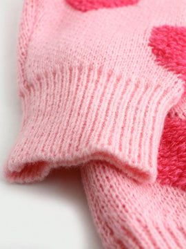 Essnce Sudadera Con Cuello Redondo Y Patron De Corazon De Amor Para Mujeres