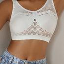 Top De Sujetador Cortado Hueco Para Mujer