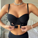 Conjunto De Ropa Interior Femenina De Color Solido