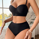 Conjunto De Ropa Interior Femenina De Color Solido