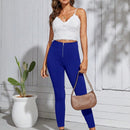 Essnce Pantalones Ajustados Lisos Para Mujer