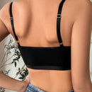 Bralette De Color Solido Y Hueco Para Mujer
