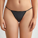 Leisure Parte Inferior Del Bikini Gris Floral Con Impresion De Letra De Triangulo