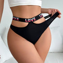 Tanga De Levantamiento De Gluteos Con Estampado De Letras De Estilo Occidental Sexy Individual