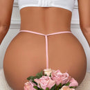 Tanga De Encaje Sexy Y Juvenil De Una Pieza Para Mujeres