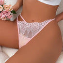 Tanga De Encaje Sexy Y Juvenil De Una Pieza Para Mujeres