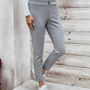 LUNE Pantalones Largos Y Lisos Con Cinturon Para Mujer