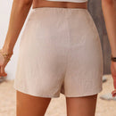 Falda-pantalon De Color Solido De Moda Para Mujeres