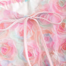 WYWH Top Corto Con Gradiente De Flores 3d
