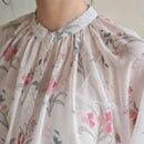 FRIFUL Camisa De Manga Abullonada Para Mujer Con Estampado Floral En Toda La Prenda