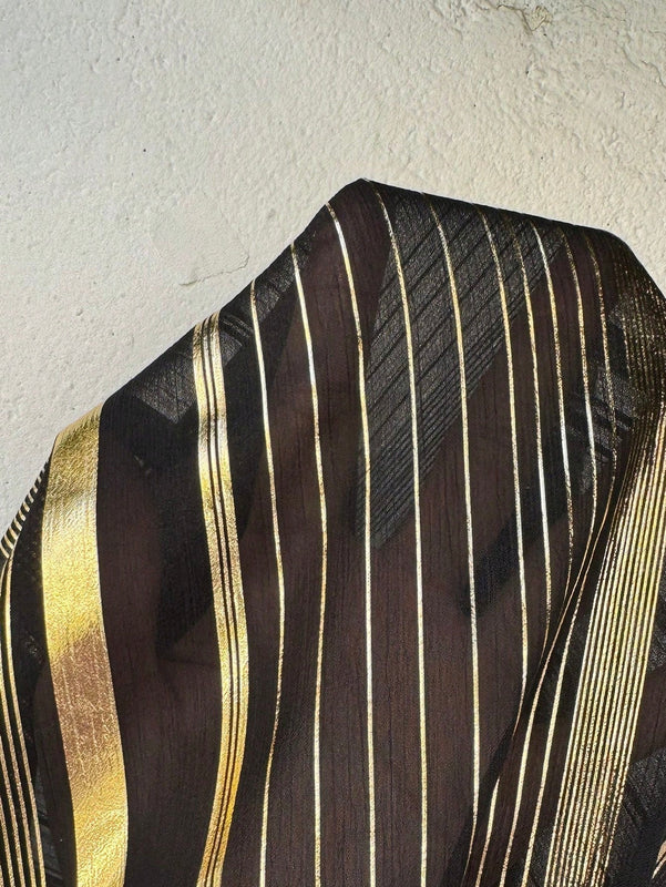 LUNE Camisa Sin Mangas De Tela Metalica Con Lazada Frontal