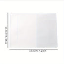 1 portapapeles de PVC duradero - Funda resistente al agua y a los arañazos con acabado mate, frente transparente para fácil identificación de documentos, ideal para viajes y negocios, 18.49 cm x 5.31 cm
