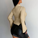 SXY Sueter De Cuello De Tortuga Para Mujer Con Costillas