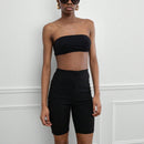 MISSGUIDED Pantalon Corto Para Ciclismo De Tela De Encaje