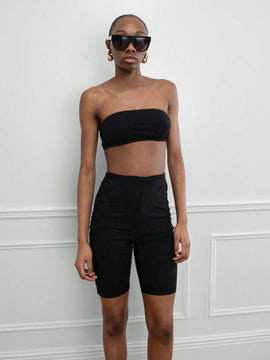 MISSGUIDED Pantalon Corto Para Ciclismo De Tela De Encaje