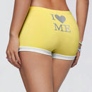 Qutie Pantalones Cortos Impresos De Bloques De Color Para Mujeres Para El Festival De Musica