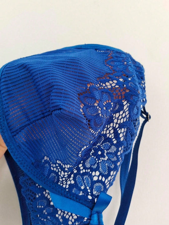 Conjunto De Lenceria Inalambrica De La Serie Romantica Para Mujeres (sosten / Bragas / 2 Piezas)