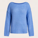 Essnce Sweater Con Hombreras De Color Solido